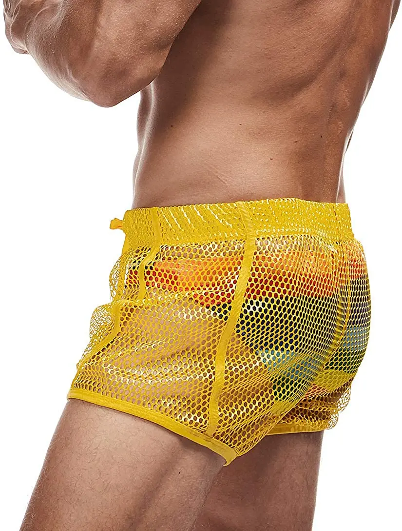 AIMPACT Mens Mesh Shorts Lounge Underwear Boxer Shorts Cover up