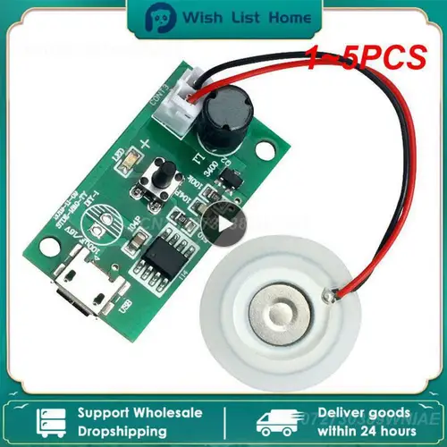 미니 가습기 키트, 미스트 메이커 및 드라이버 회로 기판, 안개 분무 필름 무화기 시트, 미니 진동, 1 ~ 5 개 