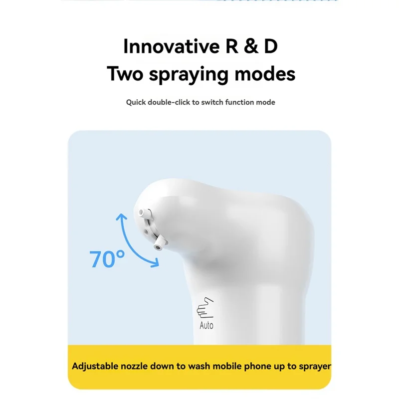 

GIGI Electric Foamer Adjustable 460ML Foam Output Rechargeable Soap Dispenser Automatic Foam Machine For Kitchen And Bathroom