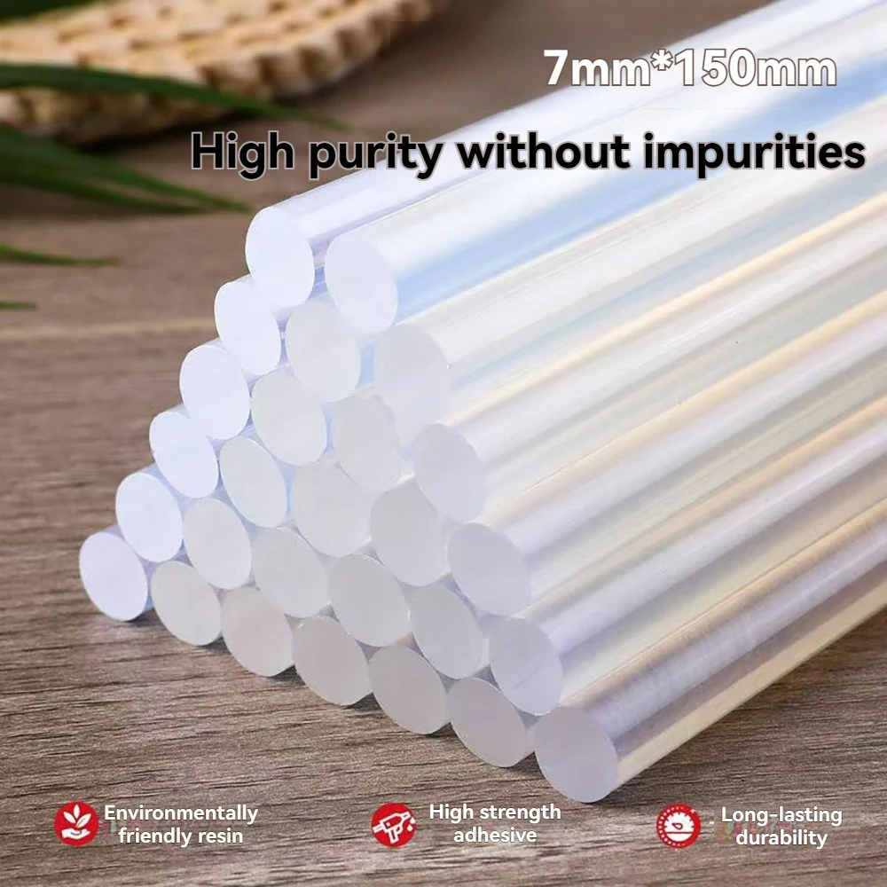 7mm*150mm Hot Melt Glue Sticks High Viscosity Transparent Hot Melt Adhesive Strip for Electric Glue Gun Sticks DIY EVA Material
