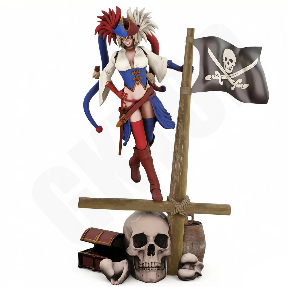 Belle Sexy Pirate NSFW 1/24 Scale Resin Figure Model Kit Sexy Diorama Unassembled Unpainted Doll 3D Print DIY Statue Toys