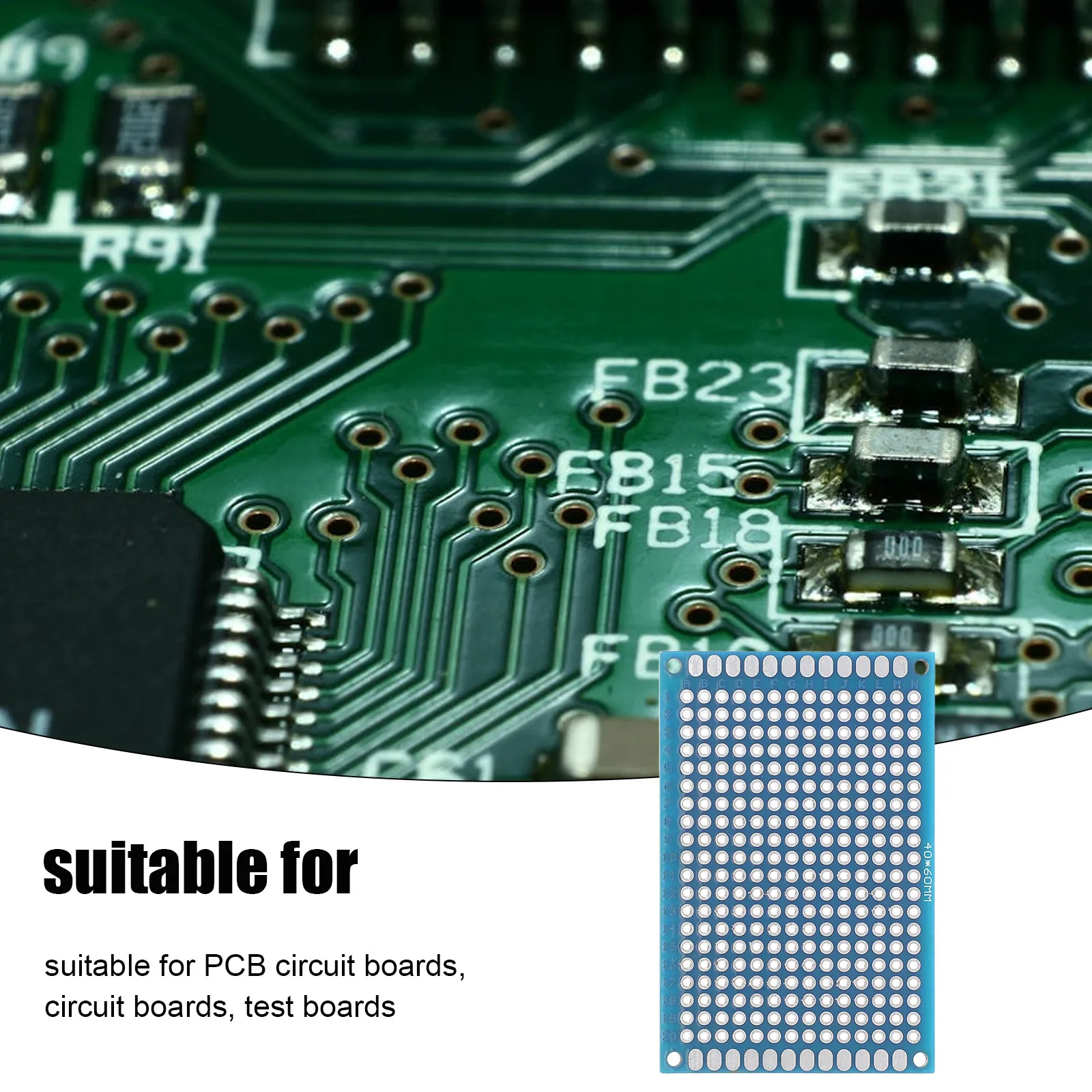 

Simple Double-sided Tin Spraying Experimental Board Circuit Blocks Blue Electronic Soldering Module