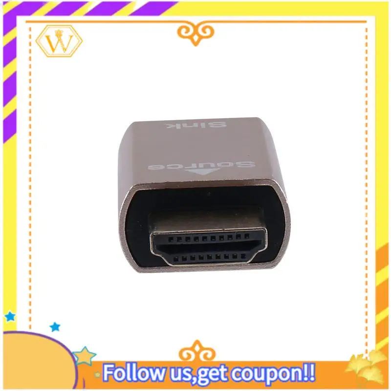 A01K--Compatible Lock Screen Signal Holder KVM HDMI2.0 Virtual Adapter For -Compatible Emulator