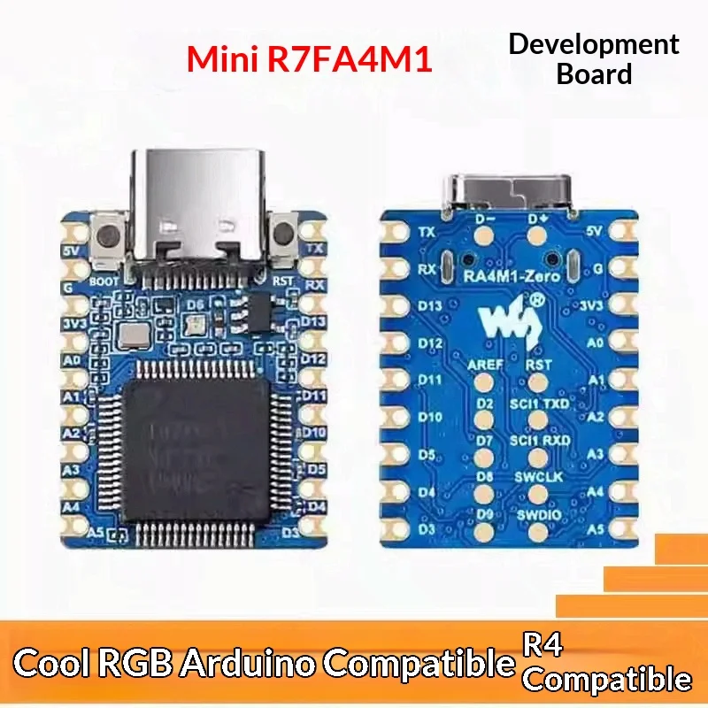 Arduino & R4 Dual-Compatible Mini Board, for Small-Scale Electronic Projects (Uno Minima RA4M1 ZERO Mini R7FA4M1)