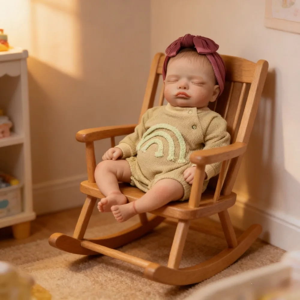 18 inch Volledige Vinyl Reborn Babypop Rosalie Pasgeboren Baby Meisjes met Wimpers Waterdicht Bad Speelgoed Geschenken Muñeca Bebe Reborn Poppen