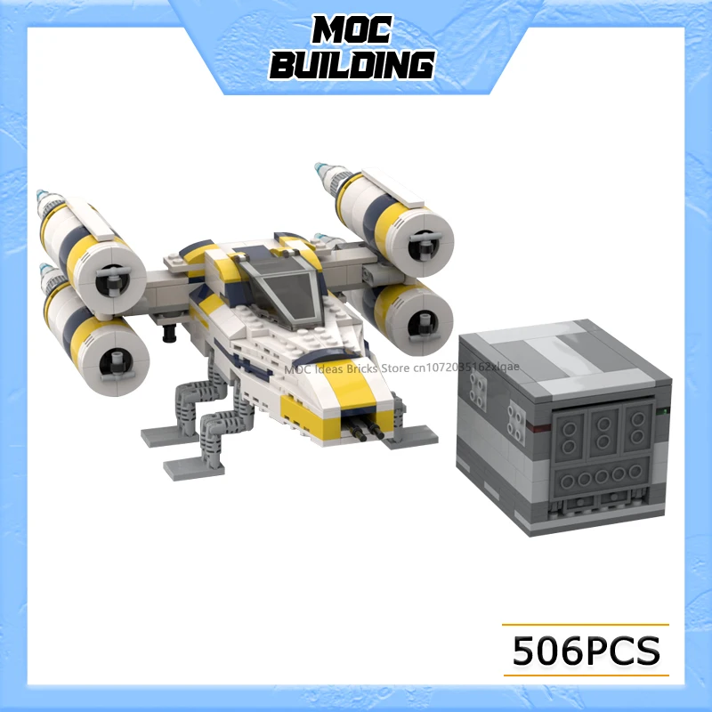 

MOC Building Blocks Space Movie Series Fighter Dropship Model DIY Assemble Bricks Creative Toys Collection Display Xmas Gifts