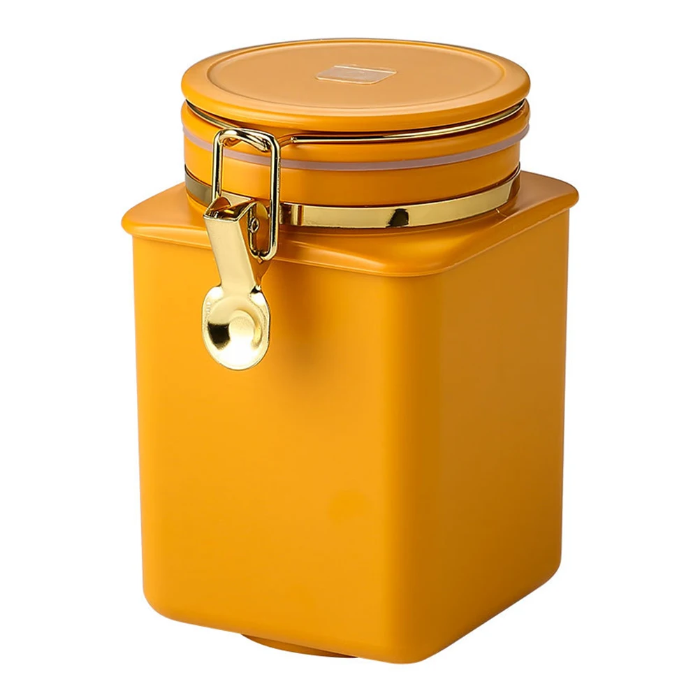 

Coffee Bean Storage Jar Large Capacity Airtight Sealing Container Metal Silicone Snack Holder Tea Box Canister Kitchen