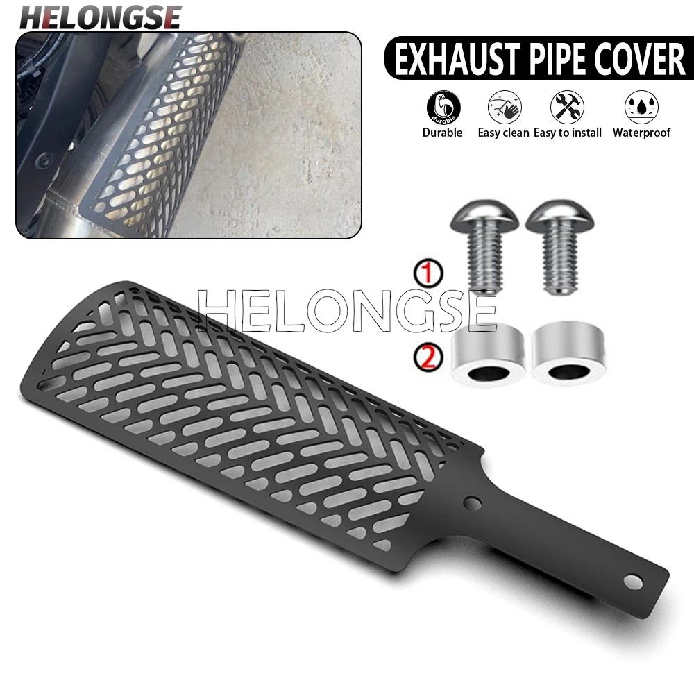 

2025 изоляция выхлопной трубы, защита от глушителя, крышка для ZongShen Cyclone RA2 RE3 ZS400 ZS 400 RA 2 RE 3 2024-2026