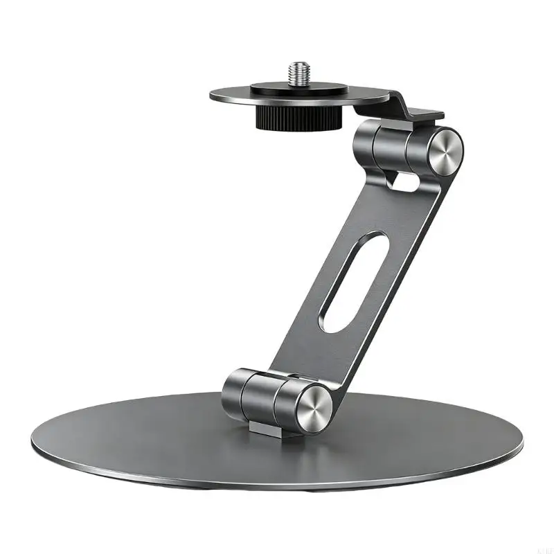 360Degree Rotating Foldable Desktop Projector Stand 1/4 Thread Mount for Projector Portable Use Angles Adjustable K1KF