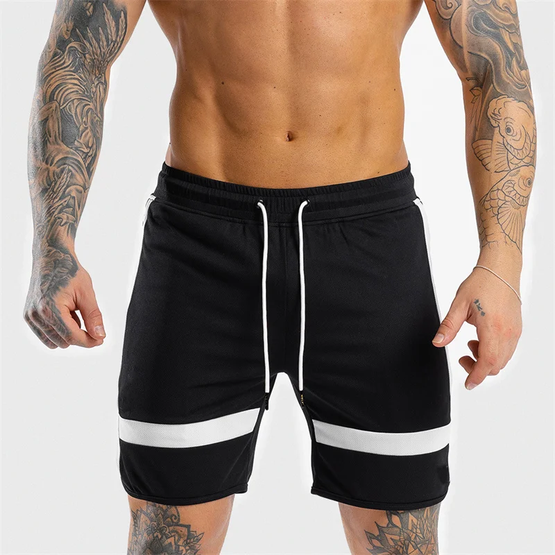 

Men's Joggers shorts Sports Training Shorts Men loose Running Shorts Mans Gym Fitness Sweatpants mesh Breathable sports shorts