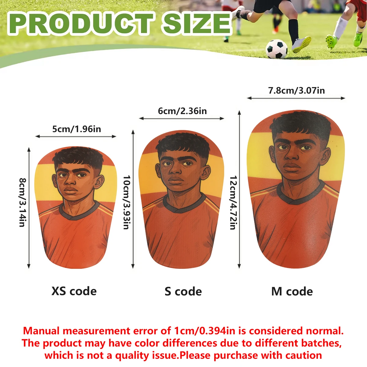 Professional small size football shin guard, mini master board, shin guard with football pattern, small shin guard