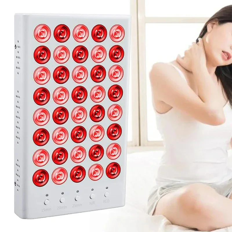 

NEW 40 LEDs Red＆Infrared Light Therapy Lamp 850nm 660nm Panel Lamps Back Burn Fat Wrap Slimming Machine Waist Heat Pad Full Body