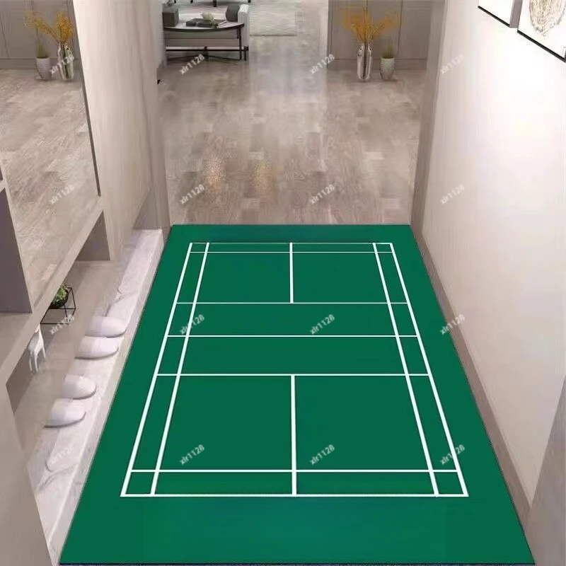 

Indoor Badminton Court Carpet Non Slip Sports Floor Mat for Home Club Entrance Use