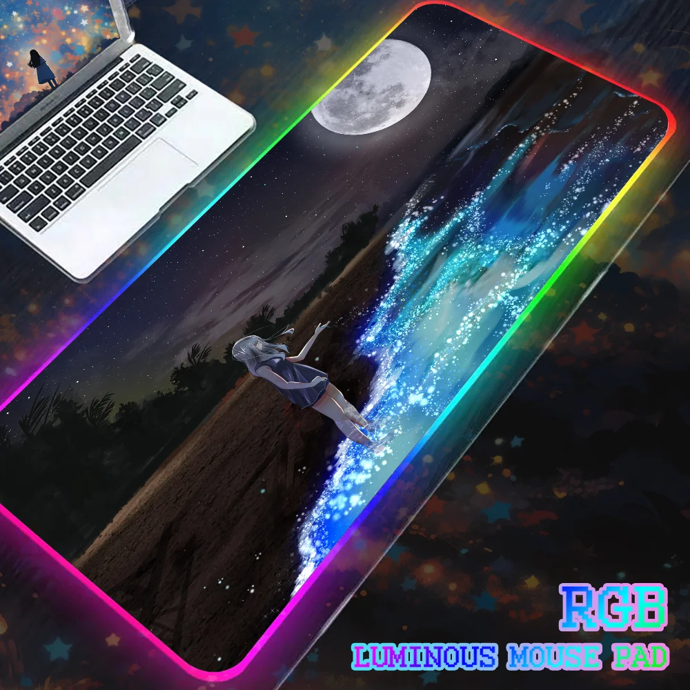 

DIY Space Large RGB Mouse Pad HD Gaming Mousepad LED Mouse Mat Gamer Mousemats Table Pads PC Desk Mat RGB Keyboard XXL Mousepads