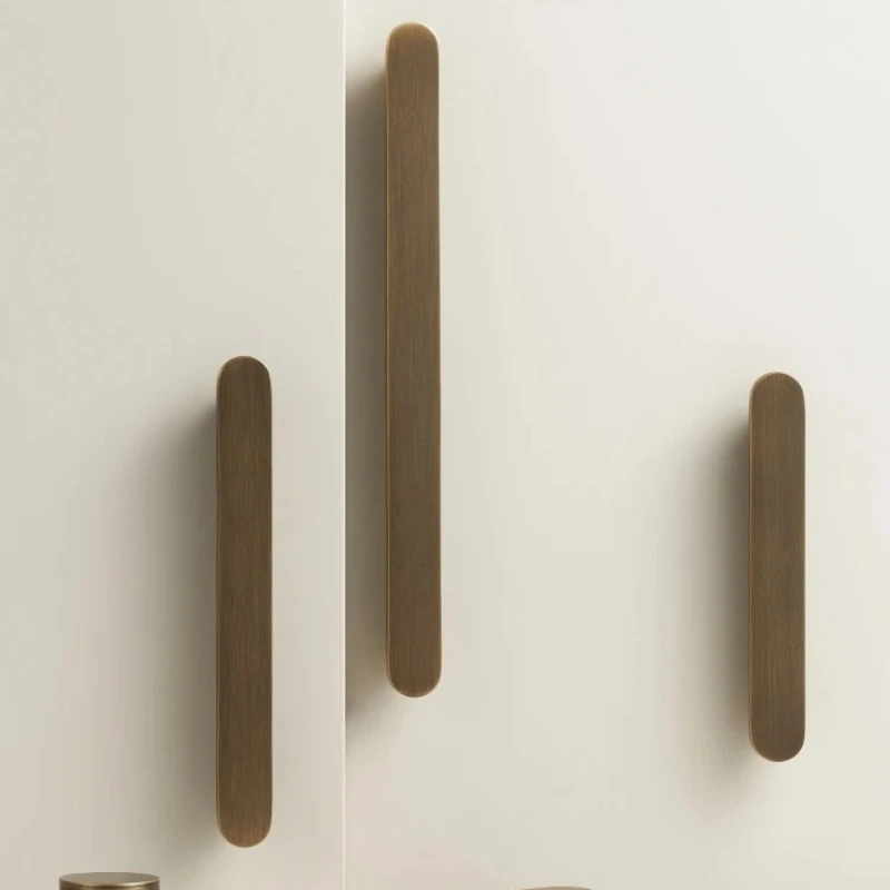 Modern and Simple Chinese-style Pure Brass Drawers, Cabinets, Copper Handles, Wardrobe Handles, Long Handles, All Solid Copper