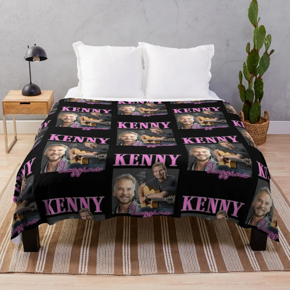 Kenny Loggins Vintage 90s Inspired Throw Blanket sofa bed For Decorative Sofa Blankets