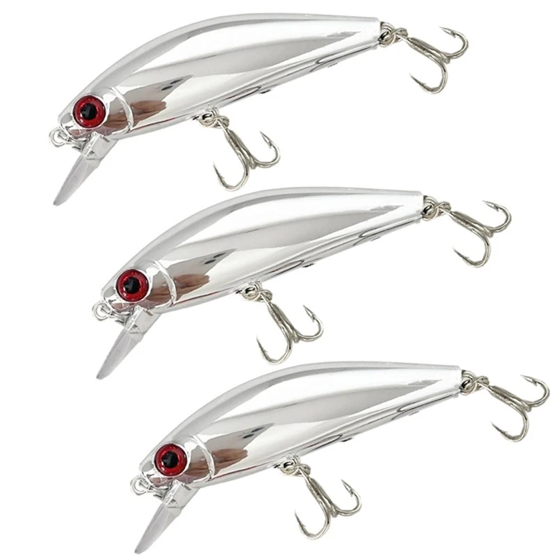 1Pc Fishing Bait Electroplated Silver 6.5G Sequin Seawater Spanish Mackerel And Bass