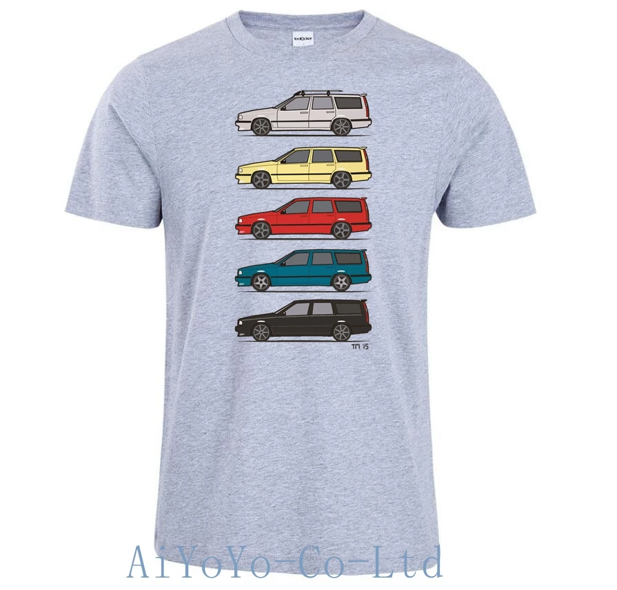 Yeni 850 V70 T5 Arabalar Turbo Vagonlar Erkekler T Shirt Volvoly 850 V70 T5 T-Shirt Erkekler Vintage Klasik Harajuku Volvo TShirt Erkekler için