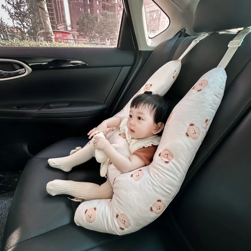 Comfortable Car Headrest Ergonomic Safety Protector Car Support for Kid Ensure Proper Neck Alignment while Travel