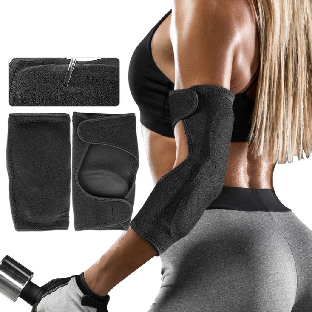 1PCS Adjustable Baseball Elbow Pad, Neoprene Sleeve with EVA Cushion, Hard Shell Impact Resistance Anti-Collision Arm Guard
