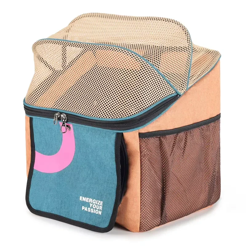 for Carrier Outdoor Cycling Breathable Front Bike Basket Backpack for Small Dogs Cats Custom Logo Zipper Portable Bag