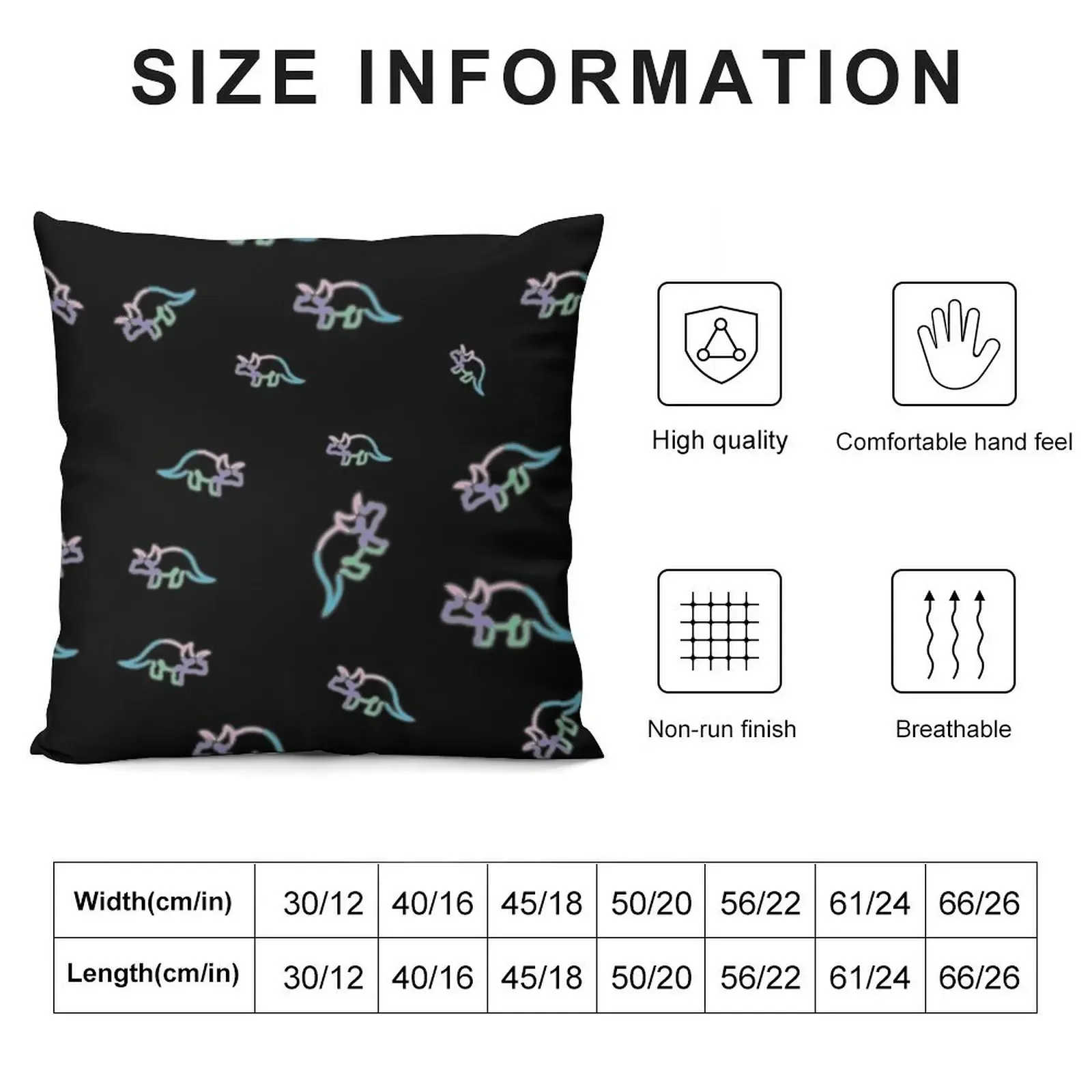 The Try Guys Triceratops - Pattern Throw Pillow Decorative Sofa Cushions sleeping pillows Custom Cushion Photo pillow