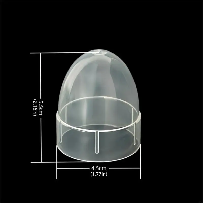 غطاء أغطية زجاجات الأطفال الأبيض الشفاف لزجاجات الأطفال المبتسرين PGE لضمان النظافة ومنع التسرب 24BE