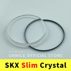 SKX007 Slim Flat Sapphire Crystal with Gasket Compatible with Slim Bezels SKX007,SKX009,SKX011,SKX171,SKX173,SKX175