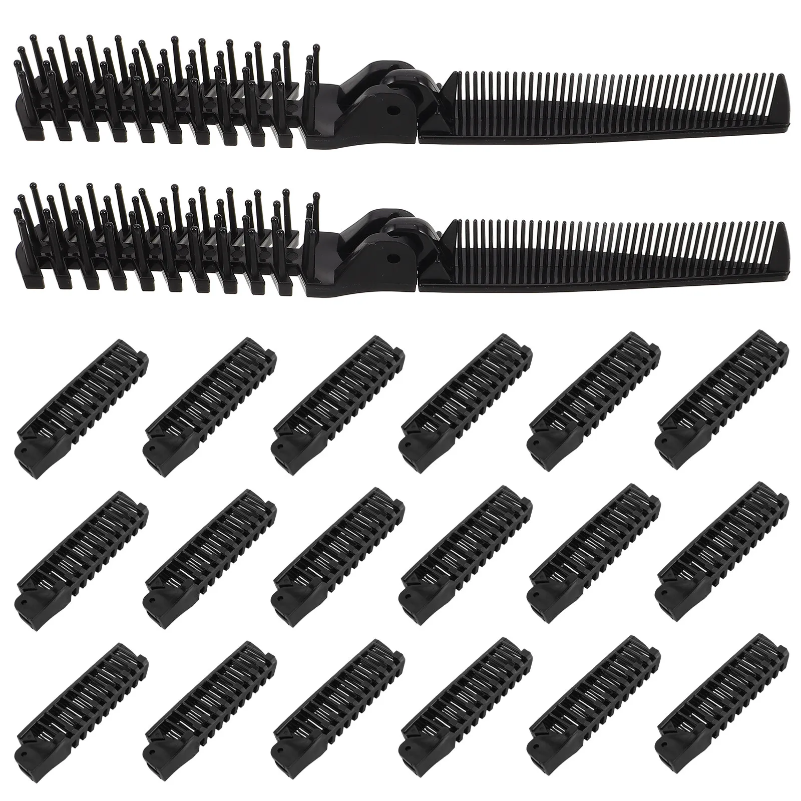 

20Pcs Folding Comb Portable Foldable Hair Brush Beaded Teeth Travel Styling Tool Men Women Pocket Hair Comb Travel Brush