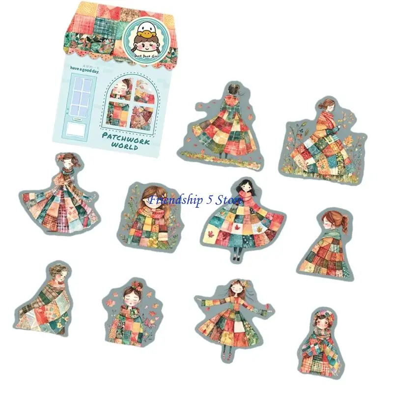 T8WC Aesthetic Scene Sticker Water Resistant PET Sticker for Journal Phone Case