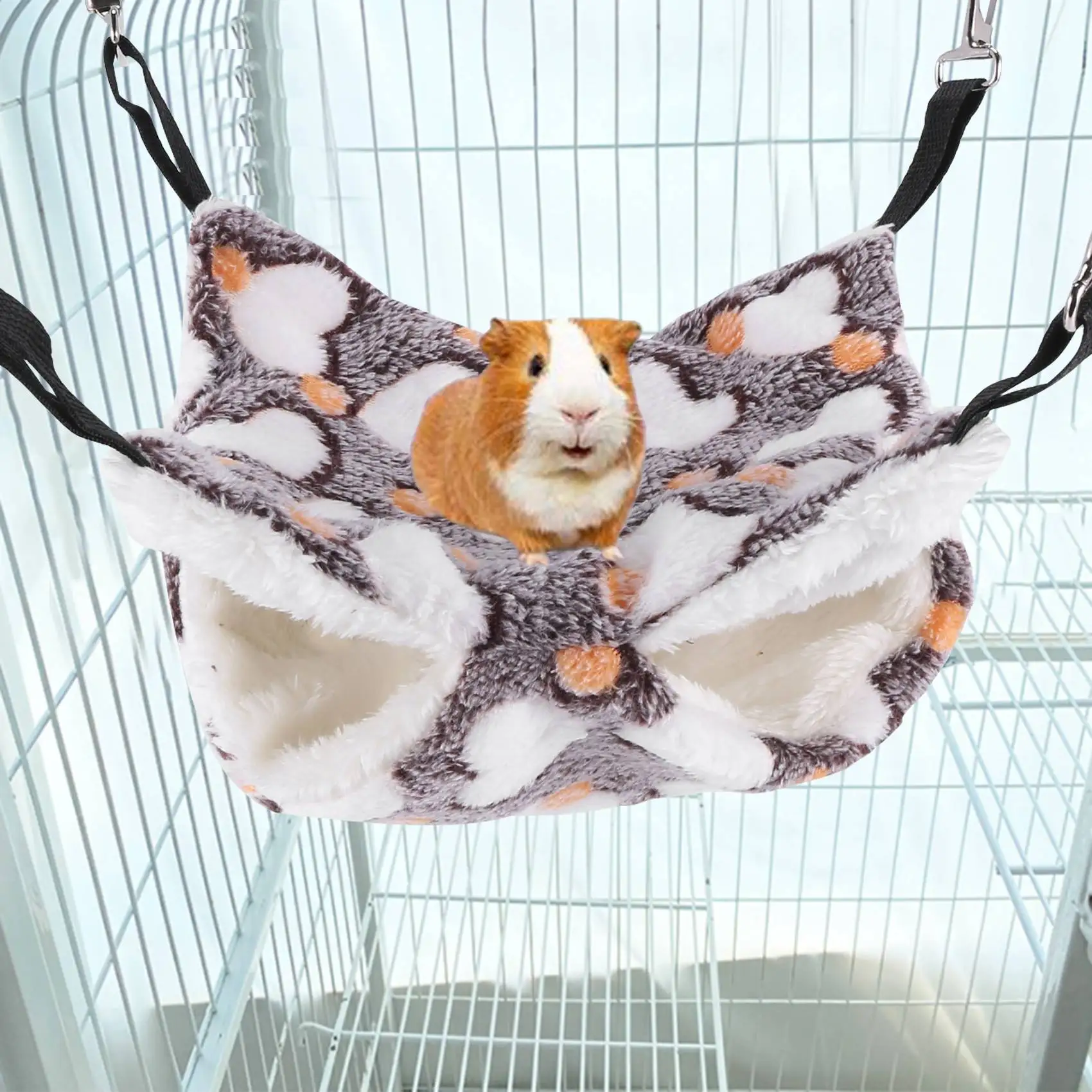 2 Pieces Guinea Pig Rat Hammock Guinea Pig Hamster Ferret Hanging Hammock Toys Bed for Small Animals Small