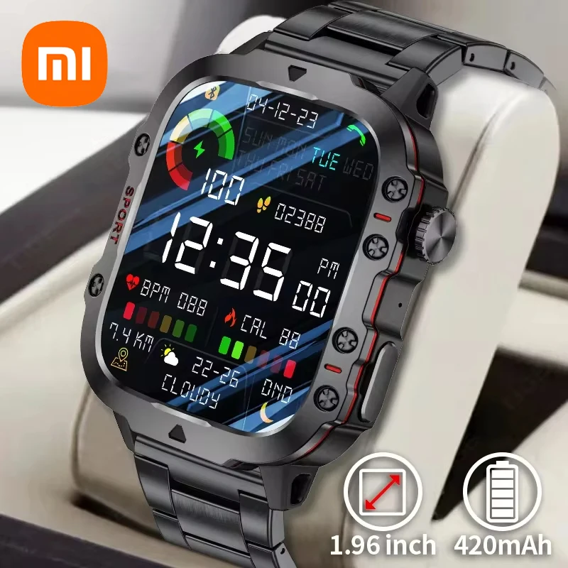 Xiaomi Rugged Military Smart Watch Men Outdoor Watches lP68 Waterproof 2.01