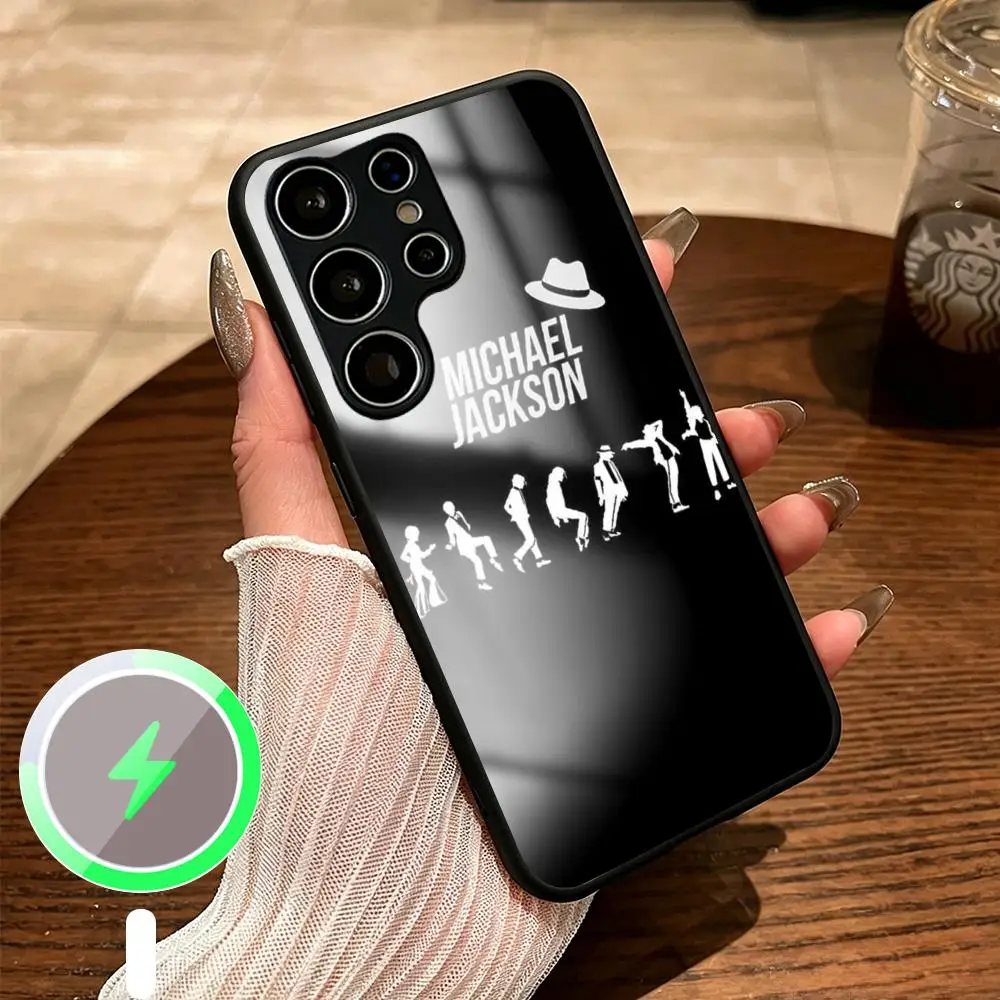 Dance King Michael Jackson pattern Phone Case For Samsung S26 S25 S24 S23 S22 S21 Plus Ultra Fold A Glass Magnetic Case view 4