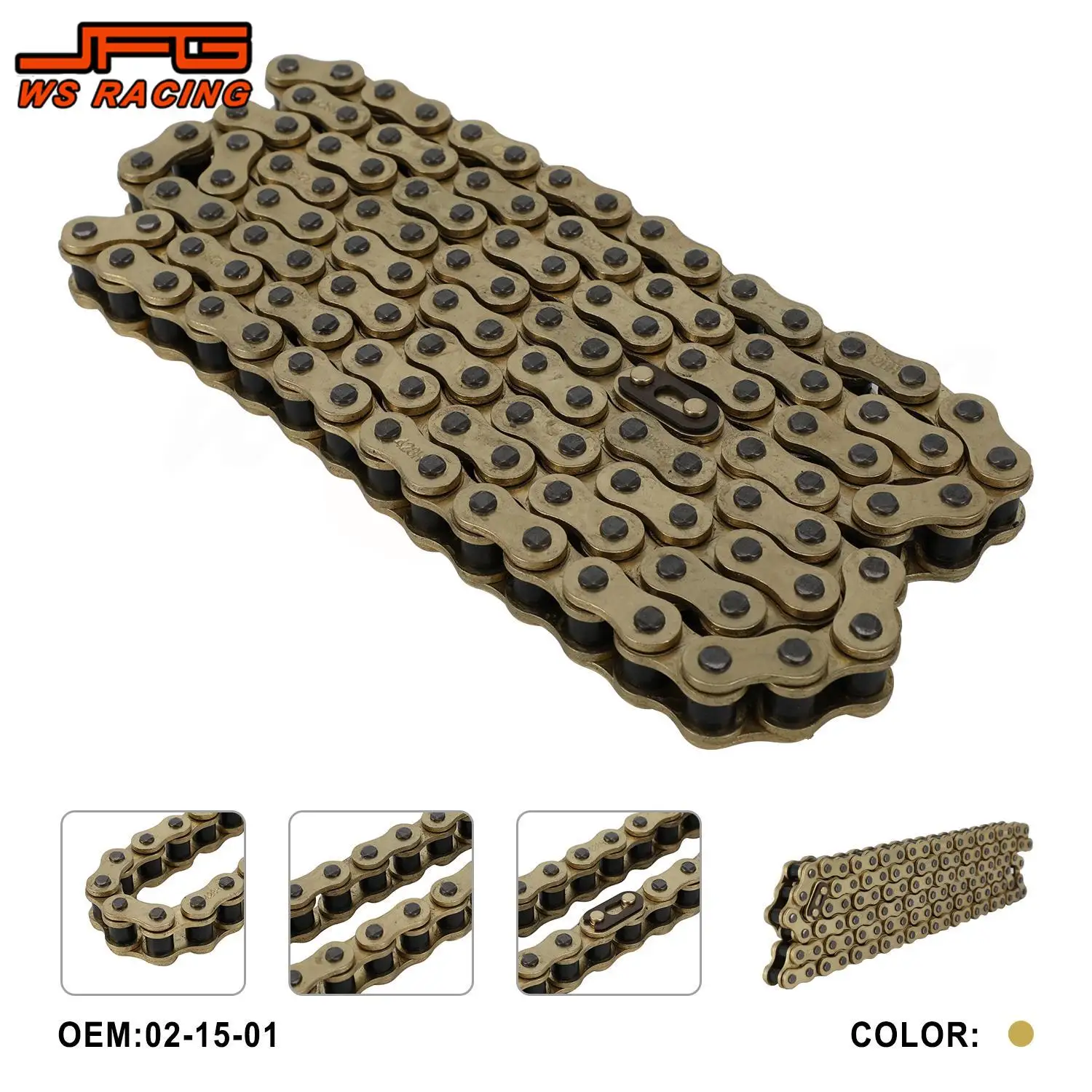 

Driving Chain Motorcycle Accessories 428 Chain Alloy Steel For 60V 72V RAWRR Mantis Dirt Pit Bike Motocross Upgrade Parts