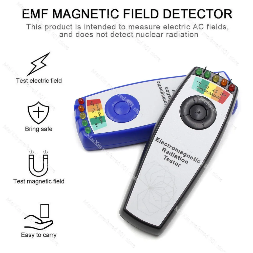 

EMF measuring instrument, magnetic field radiation testing instrument, milli gauss magnetic field radiation tester