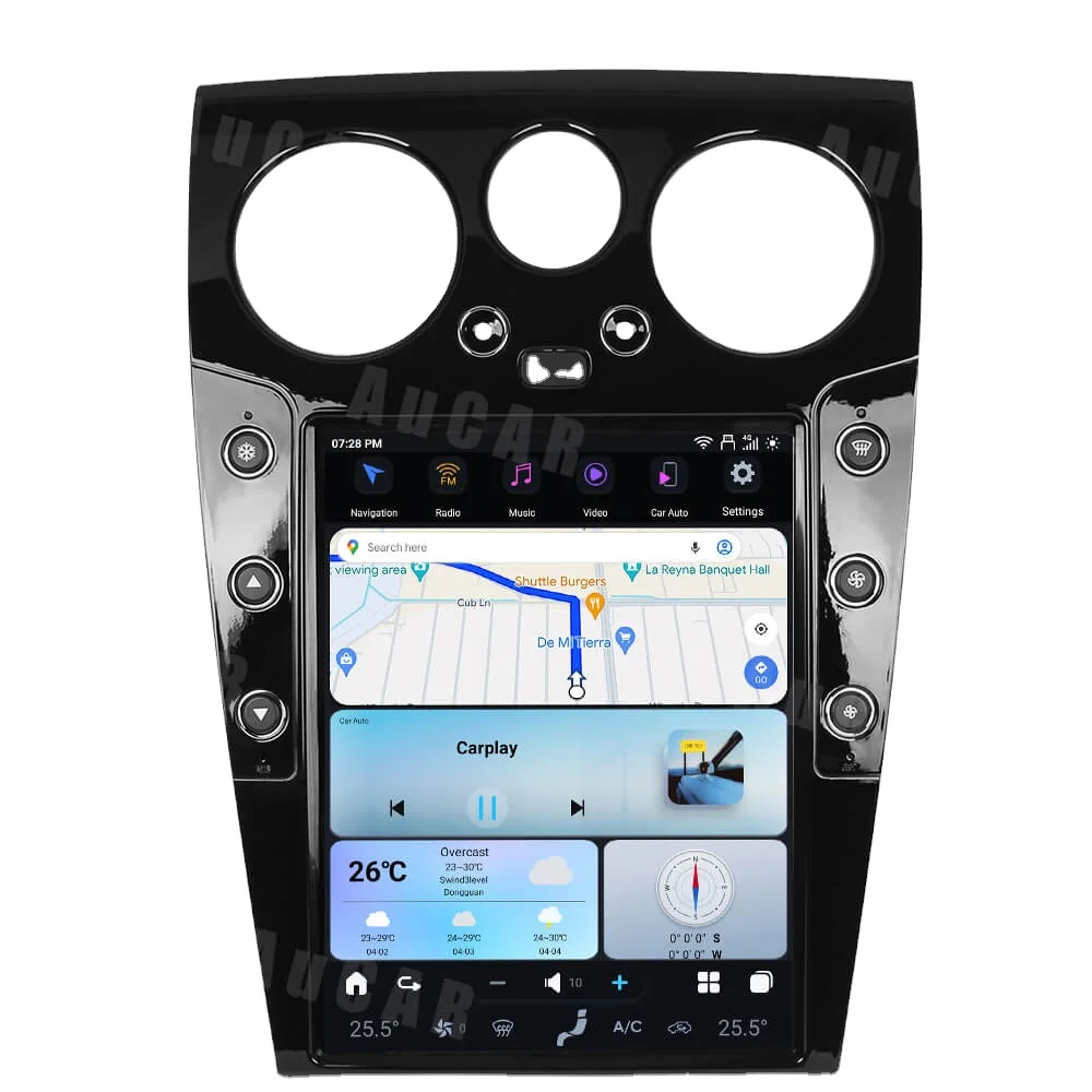 

Aucar 12.1" GEN Latest Android 13 DVD Player GPS Navigation for Bentley Continental GT GC Flying Spur 2003-2019 Car Radio Stereo
