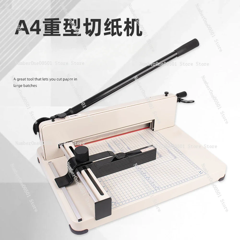 858A4 heavy-duty paper cutter sharp blade can cut 400 sheets of paper cutter thick layer manual paper cutter