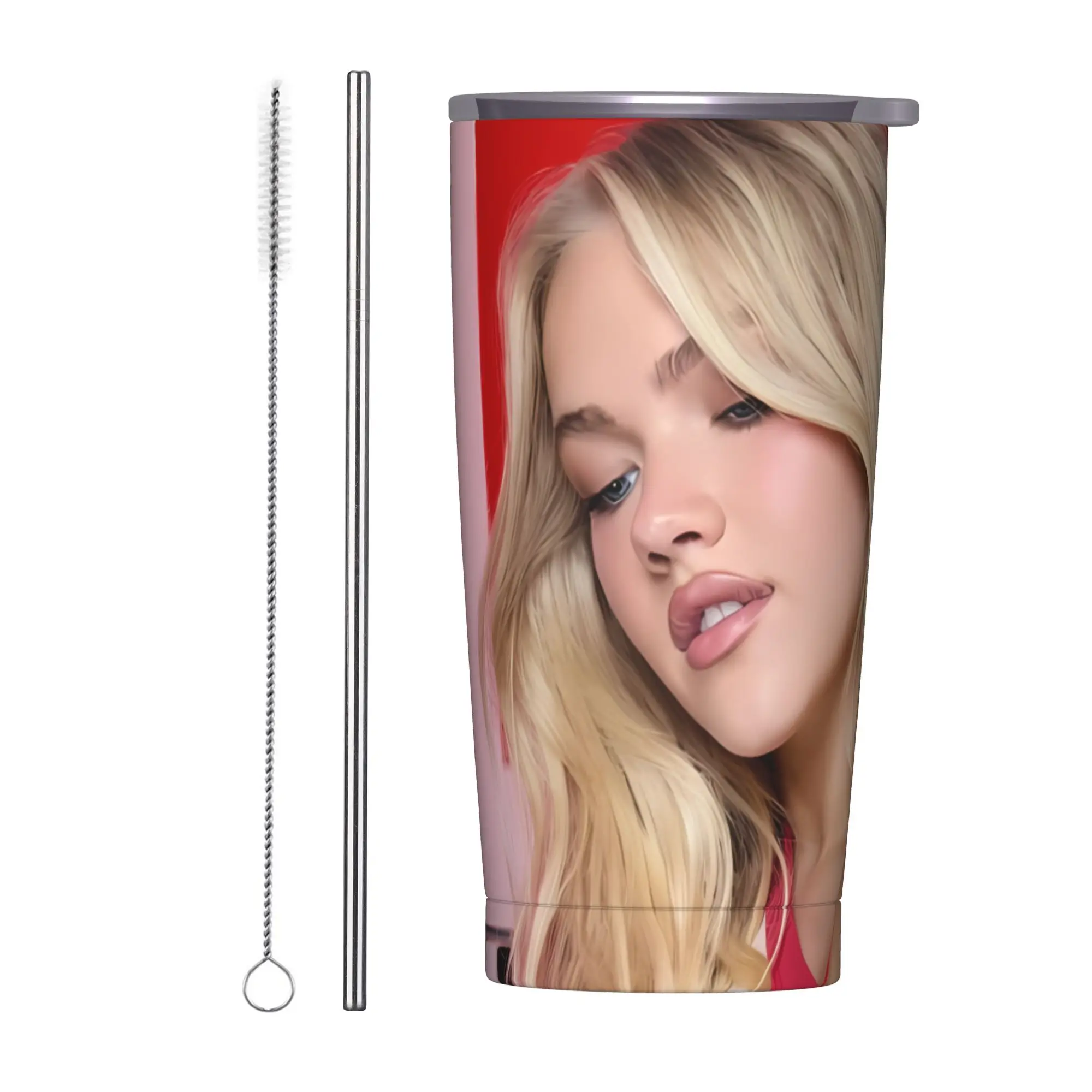 F-Freya Skye Singer Tumbler Vacuum Insulated  Coffee Cups Stainless Steel School Mugs 20oz