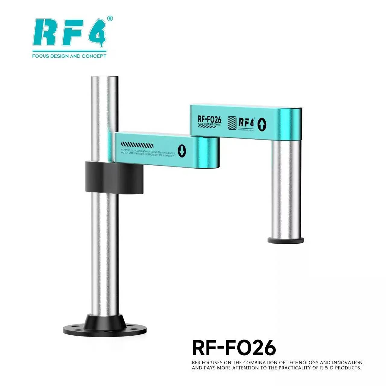 

RF4 RF-FO24/FO25/FO26 Microscope Swing Arm Stand Microscope Universal Flexible Folding Adjustable Fixed Lifting Metal Bracket