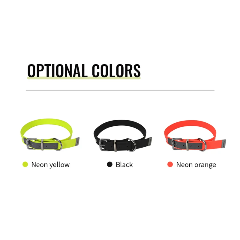 Truelove Pet Collar Waterproof  Anti-Odor Durable Adjustable PVC Polyester Soft Reflective Cloth Stripe Basic Dog Collar TLC5521