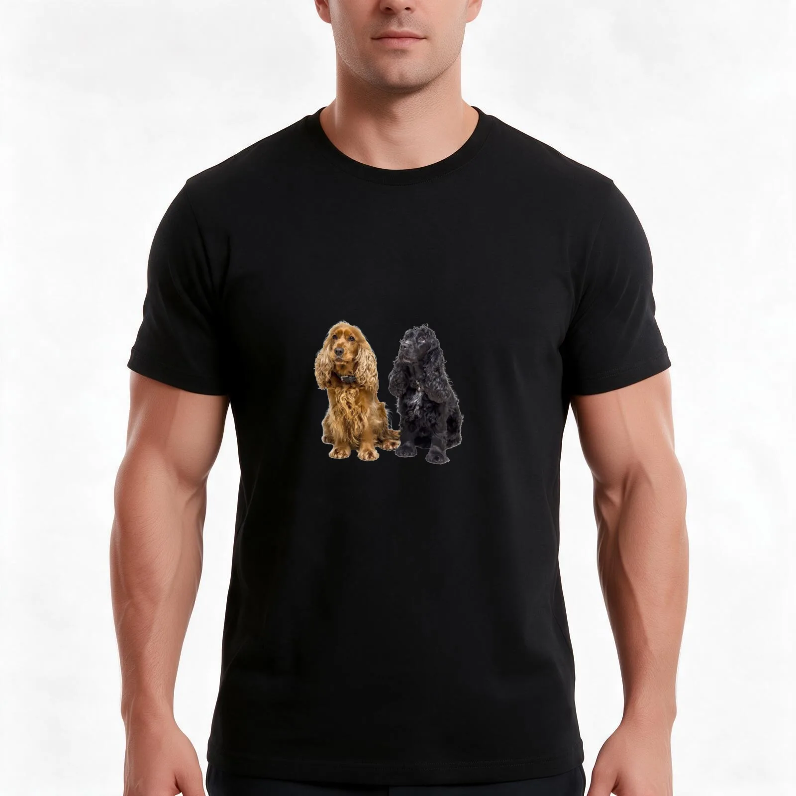 Cocker spaniel T-Shirt Summer Casual Cotton Tee Oversized Streetwear Tops Vintage Graphic Print Loose Fit Short Sleeve