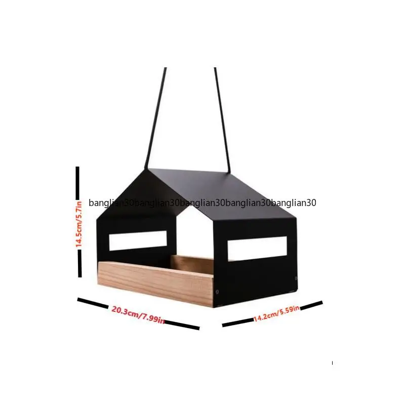 

Hanging Bird House for Garden Outdoor Decor | Weatherproof Hummingbird Feeder Shelter with for Backyard Patio Wildlife