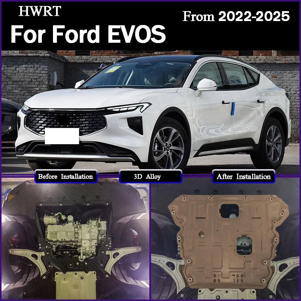 

For Ford EVOS 2022-2025 2.0T Car Accessories Under Engine Guard Mudguard Board Splash Shield Mud Fender Plate Panel