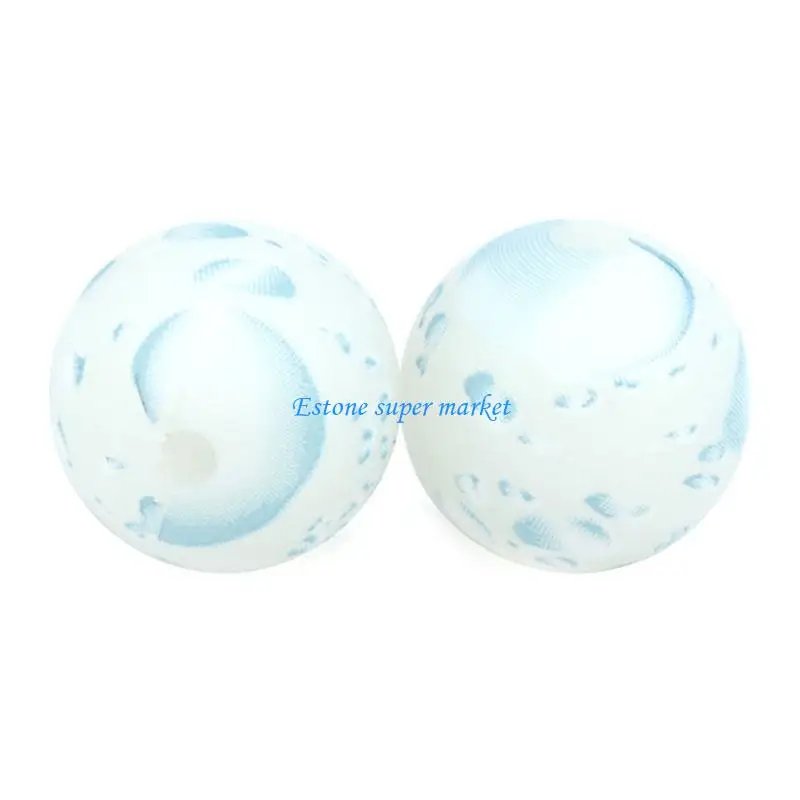 090B Round Beads for Jewelry Making Acrylic Print Beads Bracelets