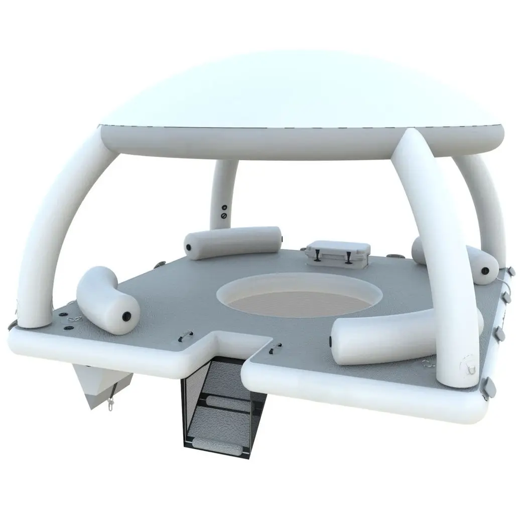 سرير مائي عائم جديد قابل للنفخ في الحديقة المائية