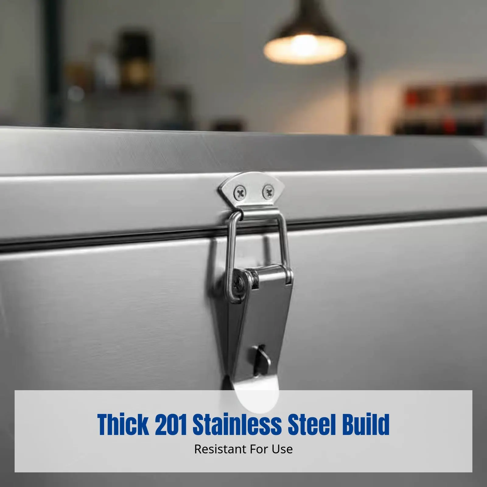 

Motorcycle Universal Stainless Steel Tail Box, Thickened Waterproof Trunk, Large Capacity Delivery Tool Case for Scooter