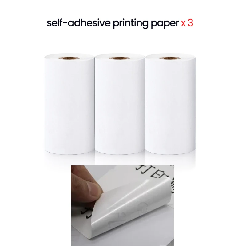 57*25MM Thermisch Papier Label Sticker Zelfklevende Rollen Papier Voor Mini Printer Instant Print Kids Camera Afdrukken papier Vervanging