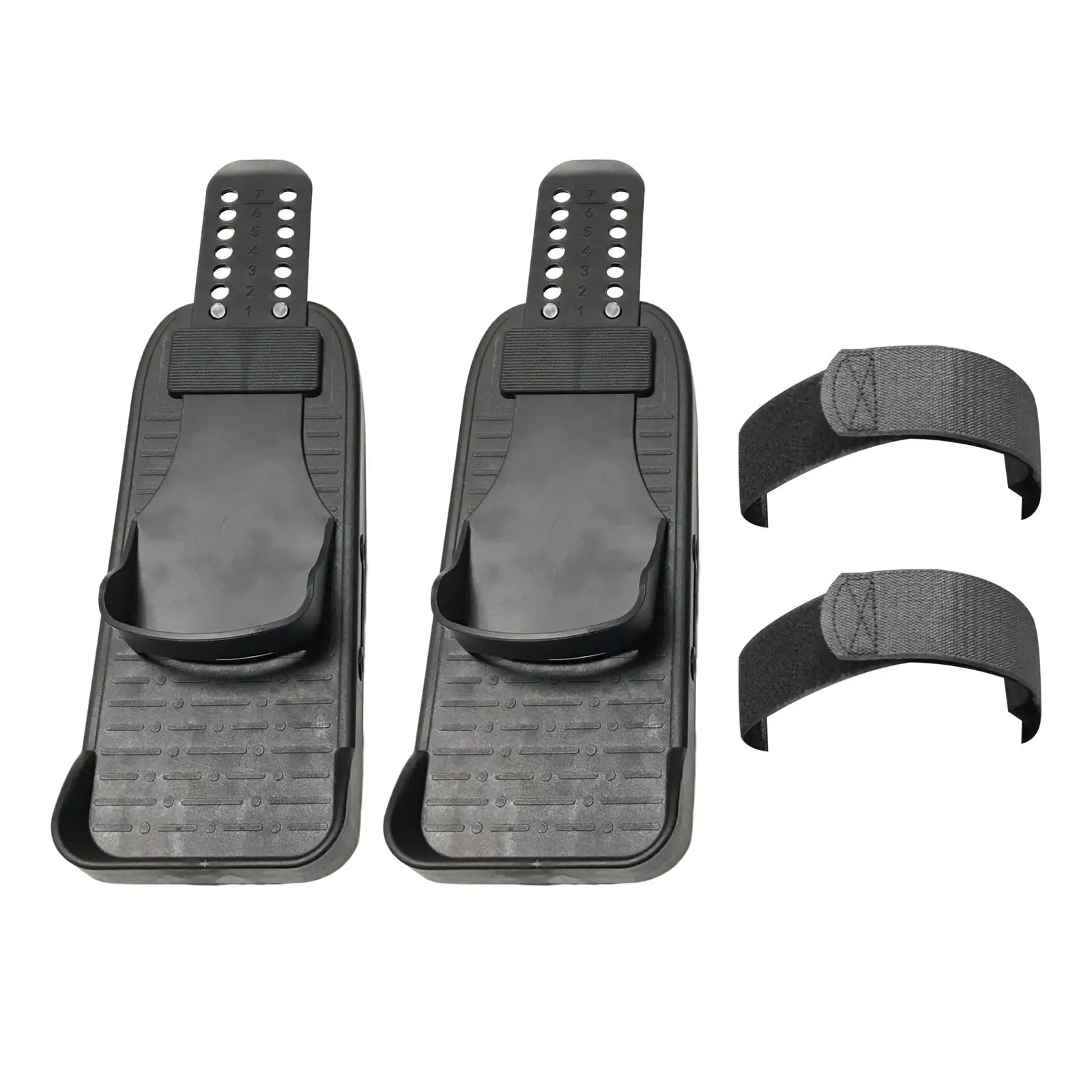 1 Pair Rowing Machine Foot Pedals Nonslip Lightweight Elliptical Trainer Pedal for Walking Machine Gym Equipment Spare Parts