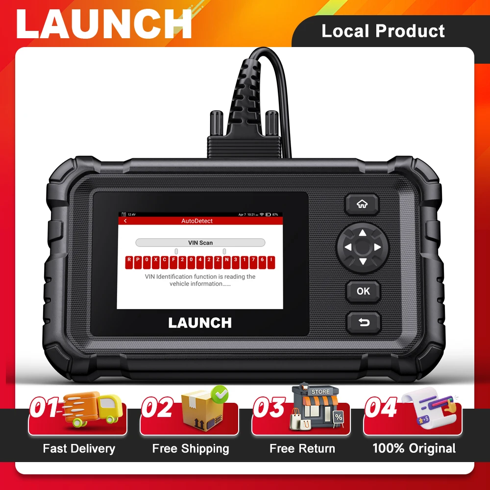 Launch CRP129 HD Heavy Duty Truck Scanner DPF Regen 7+ Reset Full System Diesel Diagnostic Scan Tool Code Reader for Heavy Truck