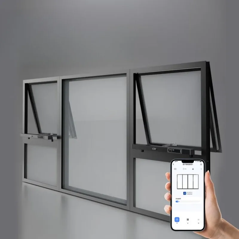 Window opener Lower hanging Intelligent opener Wireless rain closing Remote solar energy